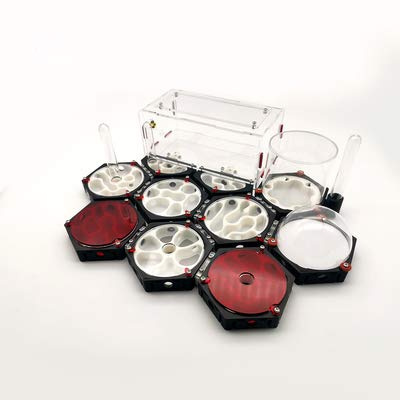 ANT GRAPE 3D-Druck hochwertige DIY Formicarium Ameisenfarm,Raumstation feuchtigkeitsspendende Idee Reptilien Terrarium Ameisen Bauernhaus (J)