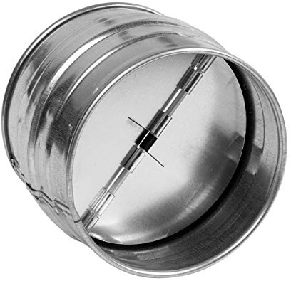 HVAC OV 4 Inch Backdraft Damper - Galvanized Steel Dryer Duct Shutter - One-Way Airflow Backflow Draft Blocker/Preventer - Dryer Exhaust Vent 4 Inch Duct Damper - HVAC Ventilation Home Improvement