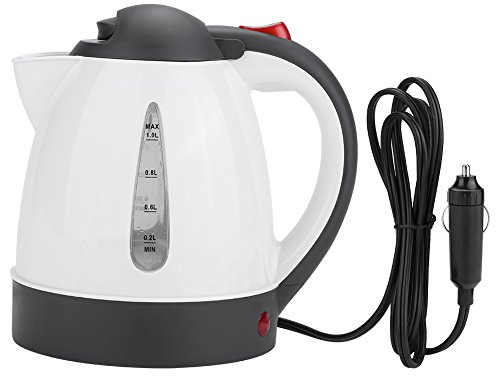 Auto Wasserkocher 24v, 1000ml Wasserkocher für LKW, Tragbarer Reisewasserkocher, mit Zigarettenanzünder, für Beheiztes Wasser Tee Kaffee