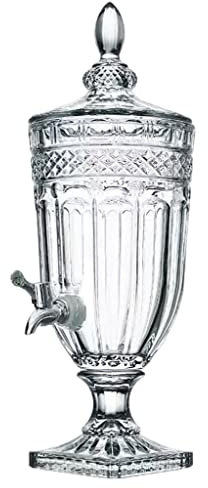 SIRWAX Dispensador de Bebidas Jarra fría de Vidrio de 2L/3L/5L, Bote para Beber Jugo con Grifo, Botella de Vino de Vidrio, Lata de Bebida de Alta Temperatura, Botella de Agua Fácil dispensación