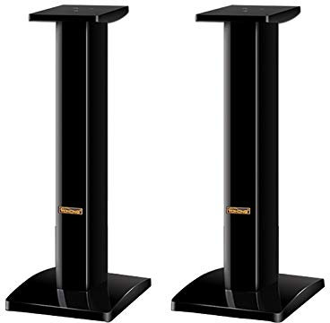 Speaker Stands,Wooden Speaker Stand 2-Pack, For Optional Sand Filling Tuning, Better Audio, Easy Assembly, Piano Paint