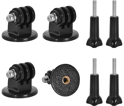 Stativ Mount Adapter Set, 4 Stück Stativ Adapter mit 4 Stück Daumenschrauben, 1/4 Zoll Stativ Mount Tripod Adapter Kompatibel für Gopro Hero 10/9/8/7/6/5, Kameras