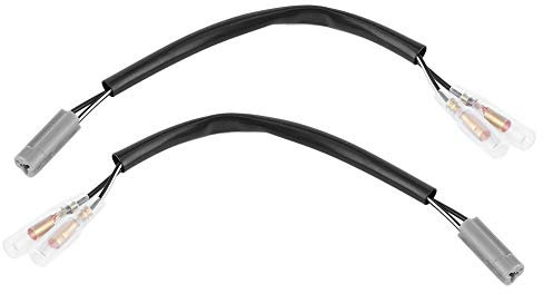 Keenso 2-poliger Blinker-Kabelstecker, Motorrad-Blinker-Verkabelungsadapter, Blinker-Verkabelungsadapter für, 7,5-Zoll-Blinker-Kabel-Adapterstecker, Motorradteile, Passend für