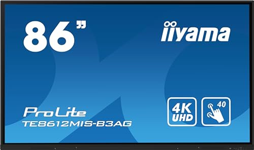 iiyama 86 iiWare10, Android 11, 8/64GB, 40-Points PureTouch, W128844335 (8/64GB, 40-Points PureTouch IR with zero bonding, 3840x2160, UHD VA panel, Metal Housing, Fan-less,)