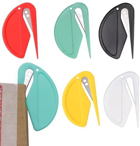 KSJEHW Tagliacarte Apribuste, Tagliacarte da Scrivania, Tagliabuste in Plastica, Efficiente Strumento Apriposta per Buste, Scatole, Pacchetti, Taglio Carta per Incartare Posta e Carta Tagliare