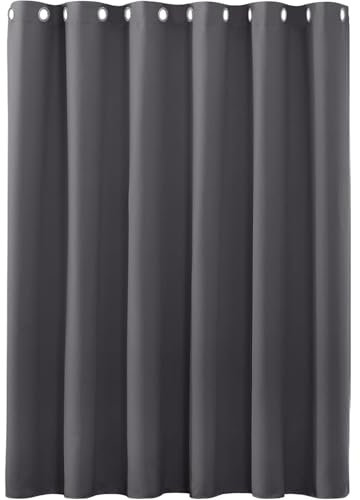 Tende Oscuranti Termiche, 90 x 160 cm Tende per Interni Camera da Letto Pannelli Divisori per Interni Decorazione e Divisorio Stanze per Porta Finestra, Grigio Scuro