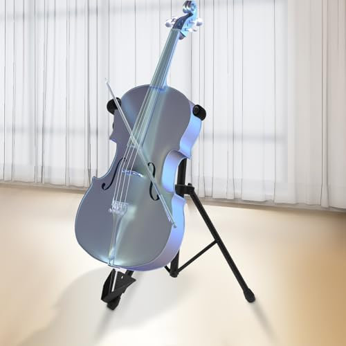 Höhenverstellbarer und Faltbarer Cello-Ständer–Klappbarer Stativ-Ständer für Cello,ideal für Zuhause,Schulen,Aufnahmestudios und Auditorien Perfekt für Zupfinstrumente.