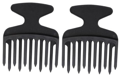 Healeved 2piezas Peine De Textura Para Hombres Peines De Dientes Anchos De Peluquería Para Peinar El Cabello Para Crear Estilos De Cabello Texturizados