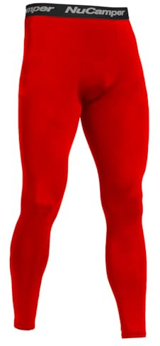 NuCamper Hombres Correr Leggings, Pantalones de Compresión de la Capa de Base de Deportes Mallas Leggings, de Secado Rápido Athletic Workout Fitness Baloncesto Gimnasio Pantalones Apretados