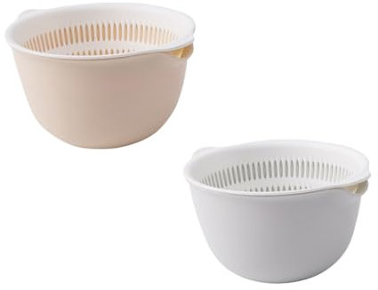 Amosfun 2piezas Colador De Plástico Desmontable Para Cocina Colador De Lavado Unidades