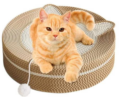 Cat Catching Cood - Tappetino Graffiante Gatto Pesante, Protezione per Mobili | Scazzatore Di Cartone Ondulato Di Cartone, Palla Di Artiglio Anti-Slittamento per Gatti Da Gatti per Cuccioli per Alimen