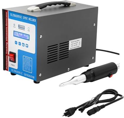 Ultrasonic Plastic Welding Machine 700W 28KHz with 3Pcs Welding Heads Portable Handheld High Frequency Plastic Spot Welding Machine for ABS PP PE