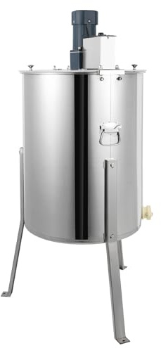 Extracteur De Miel Électrique 140 W 0-270tr/min 4 Cadres En Acier Inoxydable Acrylique Transparent Vitesse Réglable Trépied Stable Idéal Pour Les Apiculteurs Amateurs