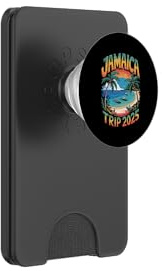Jamaica Trip 2025 Travel Checklist Design PopSockets PopWallet for MagSafe