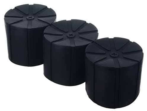 Phyachelo Copriobiettivo Universale nel Silicone Impermeabile da 3 Pezzi per Obiettivi per Fotocamere DSLR da 65-90mm