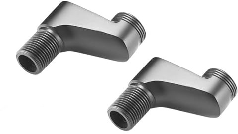 BiaoTeng Reductor de Latón de 3/4 a 1/2 Excentricas Grifo Ducha Ajustable Excentricas Regulables Ducha Gris