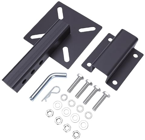 Generic Hitch Mount Vise Plate Heavy Duty Carbon Steel Stable Platform for Truck Trailer Winch Off Road Projects