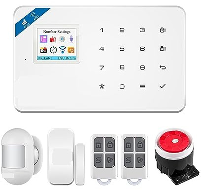 Sistema de alarma, El De Alarma Seguridad GSM Funciona Con La Cámara IP Sensor Movimiento Antirrobo For Hogar, Ventana Y Puerta Humo