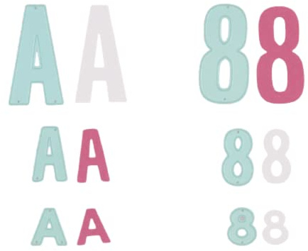 Craftelier - Set mit 39 Großbuchstaben und Symbolen für Karten-, Scrapbooking- und Bastelprojekte | Kompatibel mit verschiedenen Stanzmaschinen und Materialien | Größe 5,5 cm