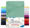 NatureMark Kinder Spannbettlaken 70x140 cm – Weiches Jersey, 100% Baumwolle, 2er Set für Babybett und Kinderbett, Jade