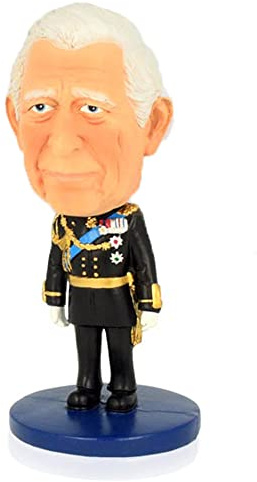 Elgate King Charles III Gedenk-Wackelkopf – perfekte Heimdekoration und Souvenir-Sammelfigur für Fans der britischen königlichen Familie (von LILAJ)