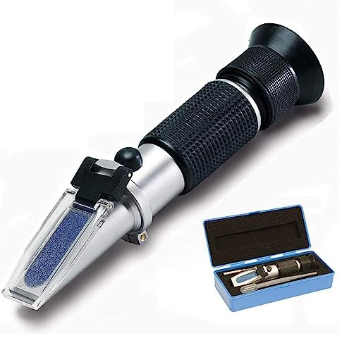 Professional Automatic Temperature Compensation Antifreeze Refractometer for Frost Protection/Water Wheels/Wiping Water and Battery Acid Tester