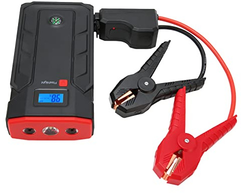 Fockety Démarreur de Saut de Voiture, 2000A Peak 20000mAh Démarreur de Batterie de Voiture Portable pour Moteurs jusqu'à 10L à Essence et 6,0L, Batterie de Démarrage de Saut de