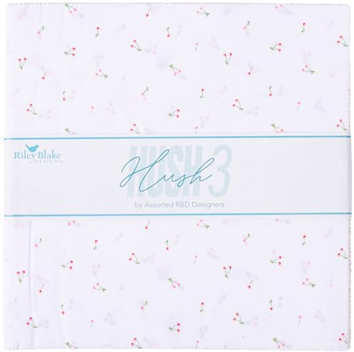Hush Hush 3 10 Stacker 42 10-inch Squares Layer Cake Riley Blake Designs 10-14060-42