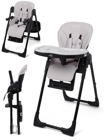 Babylo Sit N Relax Highchair, Birth up to 3 Year (15kg), Taupe & Black