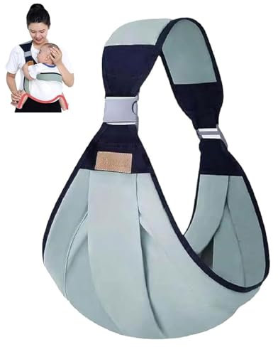 TOZBLEU Porte-bébé Enveloppant Respirant avec Écharpe de Portage Réglable - Pour Bébé Jusqu'à 20 kg