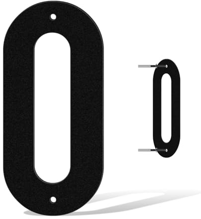 3, 4, 5, 6, 7, 8 pouces Numéros de Maison pour l'Extérieur, Numéros d'Adresse en Métal Uniques pour Maison, Numéros de Maison Extérieurs Résistants aux Intempéries avec Lettres Complètes A-Z