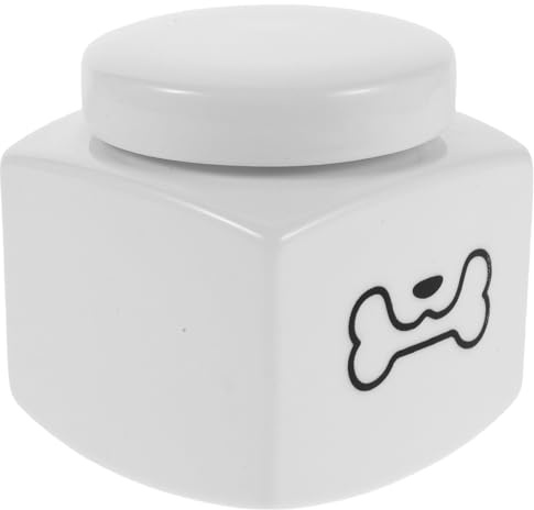 TOYANDONA Urne Funéraire en Céramique 500 ML pour Animaux de Compagnie, Boîte Hermétique pour Cendres de Chien et Chat, Urne Commémorative Décorative pour Souvenir Solide