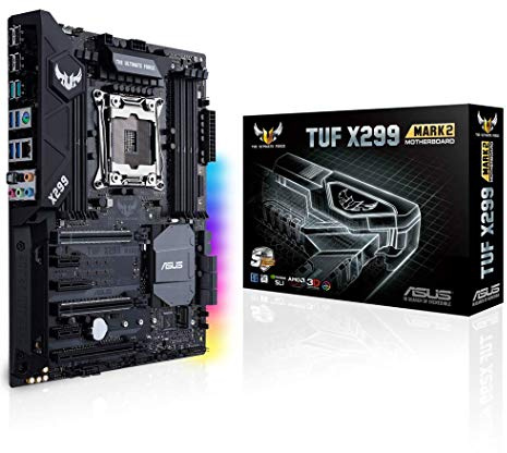 ASUS TUF X299 MARK 2 Scheda Madre LGA2066 ATX con DDR4 4000 MHz (OC), Dual M.2, Supporto Intel VROC, Intel Optane Memory Ready, Intel Gigabit LAN, USB 3.1 Gen 2