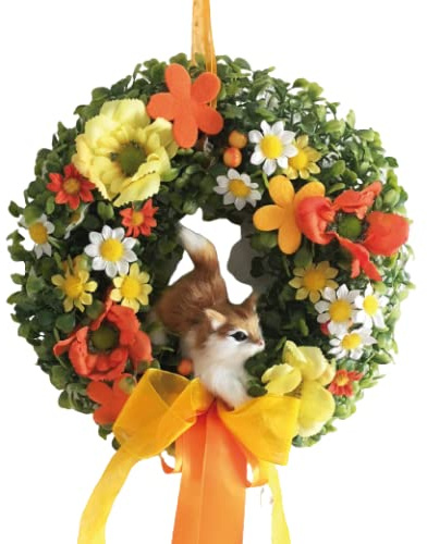 My Home väggkrans katt, orange