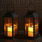 Tomshine Lot de 2 Lanternes Solaires Exterieures Jardin avec Bougie LED Sans Flamme, Lanterne Extérieure Étanche IP44, Lanterne Solaire de Balcon de Jardin, Lanterne a Bougie