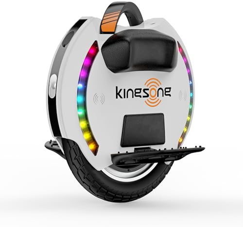 Kingsong Elektro-Laufrad KS-14D, Erwachsene,Weiß, 800W Motor, Reichweite bis zu 40km, 20km/h begrenzt, 14 Luftreifen, Lautsprecher und Bluetooth