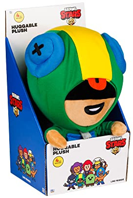 Brawl Stars Leon The Chamäleon Kuscheltier | 30 cm hoch | Plüsch-Spielzeugpuppe | P.M.I. Offiziell Lizenziertes Spielzeug | Supercell | Geschenk für Gamer | Sammlerstück