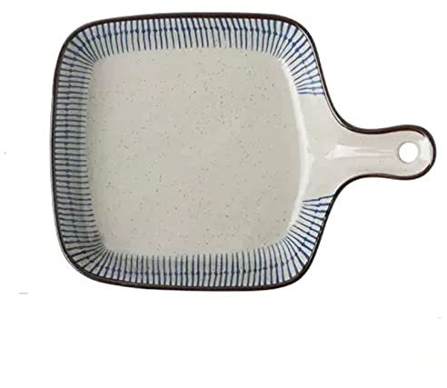 Lasagnera Teglia da forno in ceramica, Bakeware quadrato in ceramica, Cibo occidentale creativo, Piatto for pasta, Stoviglie con manico, Piatto for la colazione Teglie da Forno