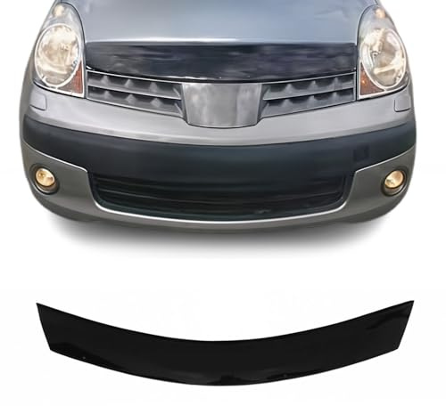 OMAC Motorhaube Deflektor Insekten Steinschlagschutz kompatibel mit Nissan Note 2005-2009 Dunkel