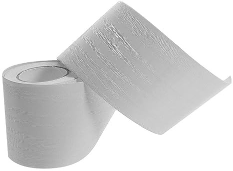 iplusmile Plinthe Autocollante Bande Adhésive Pour Mur Plinthe Souple Peler Et La Garniture De Moulure De Adhésive Peler Et La Décoration Murale Pvc Blanche Étage