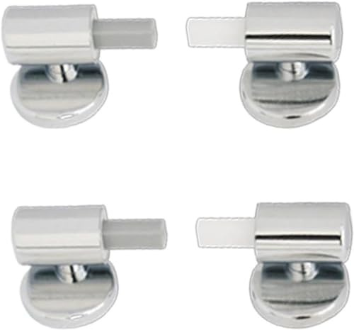 YUETTYY Charnières à Fermeture Douce de Rechange pour Siège de Toilette - Style Traditionnel et Contemporain avec Fixations
