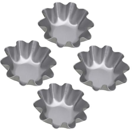 RORPOIR 4stücke Mini Gebäckformen Ei Torte Backen Kuchenform Puddingform Törtchenbackwerkzeuge Cupcake Formen Eierkuchenformen