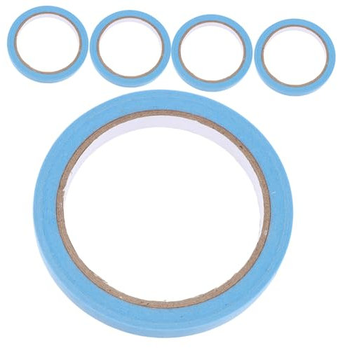 NUOBESTY 5 Rollen Abdeckband dekorative Papierbänder Künstlerklebebänder Magnetband Weihnachtsgeschenkanhänger selbstgemachtes abklebeband Papier Klebeband Pipeline Etikett
