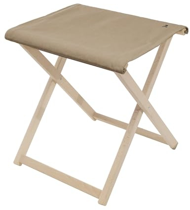 Scalpers Klappbarer Regiestuhl aus Buchenholz, Struktur ohne Lack von höchster Qualität, Leinwand und Stein, 50x46x45,5