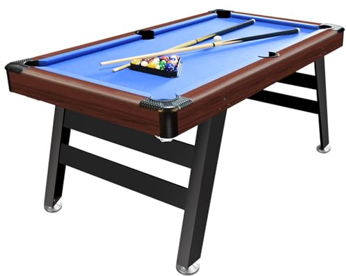 OYE 5FT Steady Billiards Game Table Snooker Table Pool Table Set with Ball Return, Great Gift for Family, Blue 164 * 85.5 * 80CM