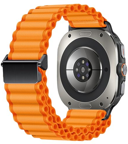 Songsier Galaxy Watch Ultra Trail Armband 47mm, One Click Befestigung, Stoff Nylon Verstellbares Ersatz Armband, Sportliches Atmungsaktives Armband, Galaxy Watch Ultra Zubehör für Männer und Frauen