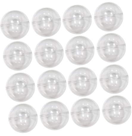 WATIIFUFU 25st Klaue Maschinenball Klar Befüllbar Trocken Abwischbarer Tafellöscher Kaugummiautomatenkapseln Klare Behälter Klare Bälle Kapseln Für Verkaufsautomaten Plastik Weiß