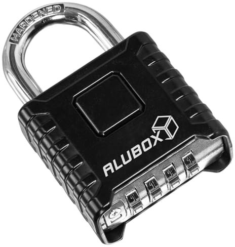 alubox Vorhängeschloss Zahlenschloss 4 stellig mit 8mm Bügel