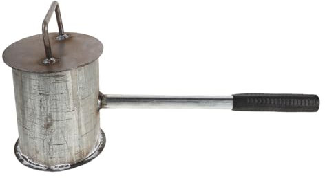 TOPBATHY Carbon Extinguisher Steel Fire Pit Ash Bucket Bbq Tools Portable Extinguisher Pot for Outdoor Camping and Home Use Fire Safety Device