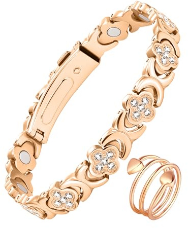 Jecanori Magnetic Bracelet for Women - Titanium Steel Magnetic Bracelet